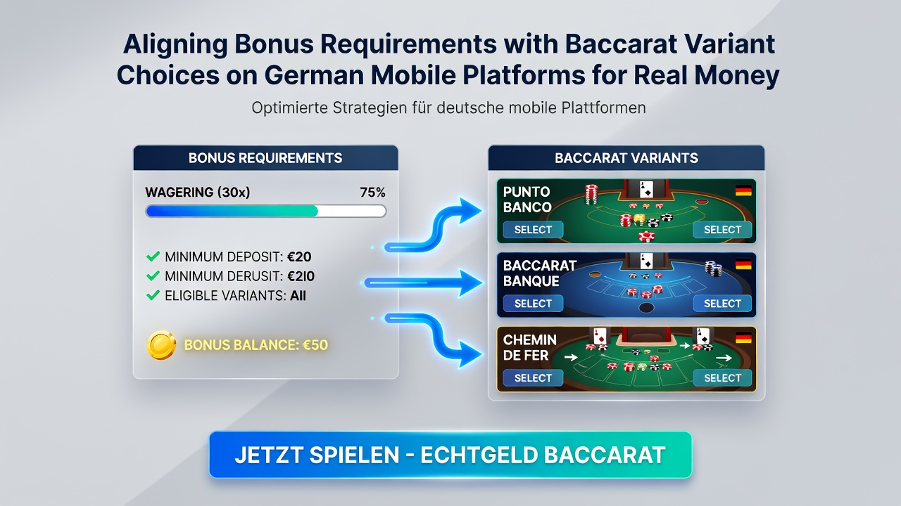 Live Baccarat Tisch auf Tablet mit Fokus auf Variantenauswahl und Bonusfortschritt