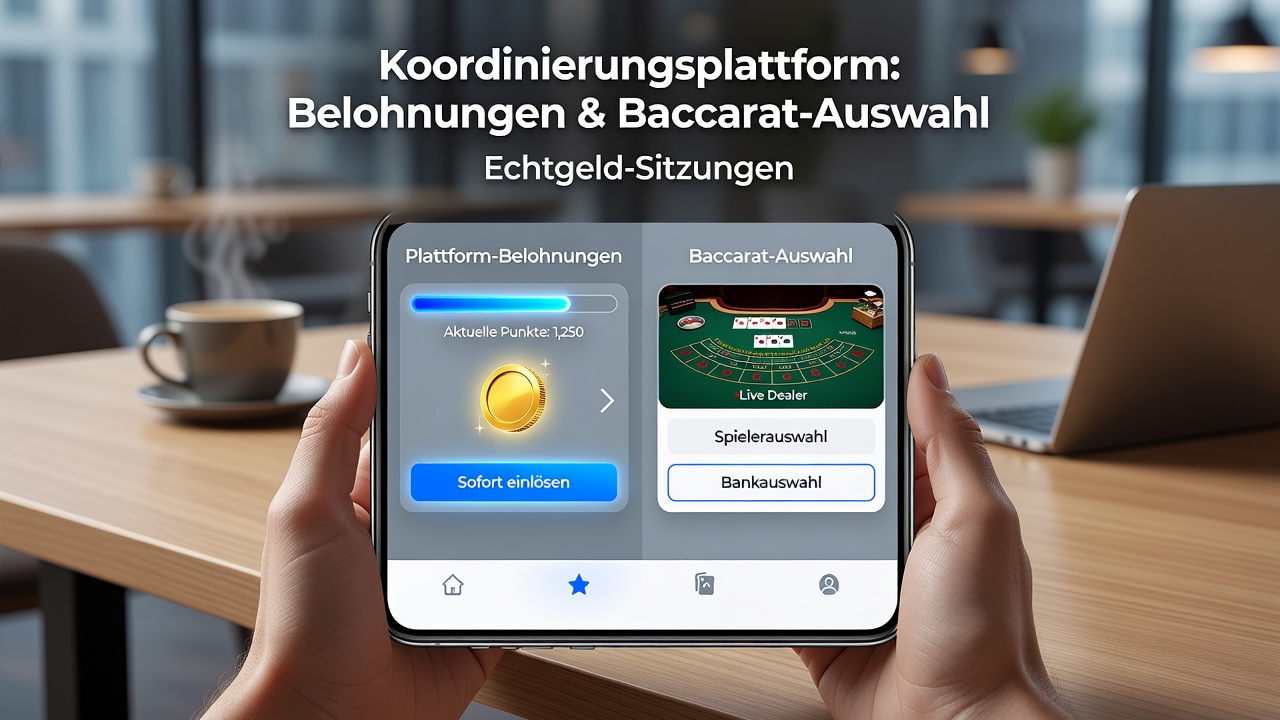 Baccarat-Variantenauswahl und Belohnungsabstimmung auf Smartphone-Displays