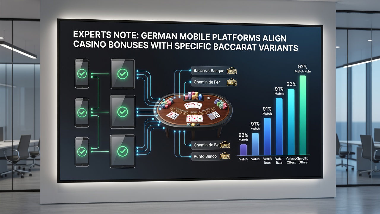 Spieler auf deutschen Mobilplattformen wählen Baccarat-Varianten basierend auf Bonusstrukturen für verlängerte Echtgeld-Sessions