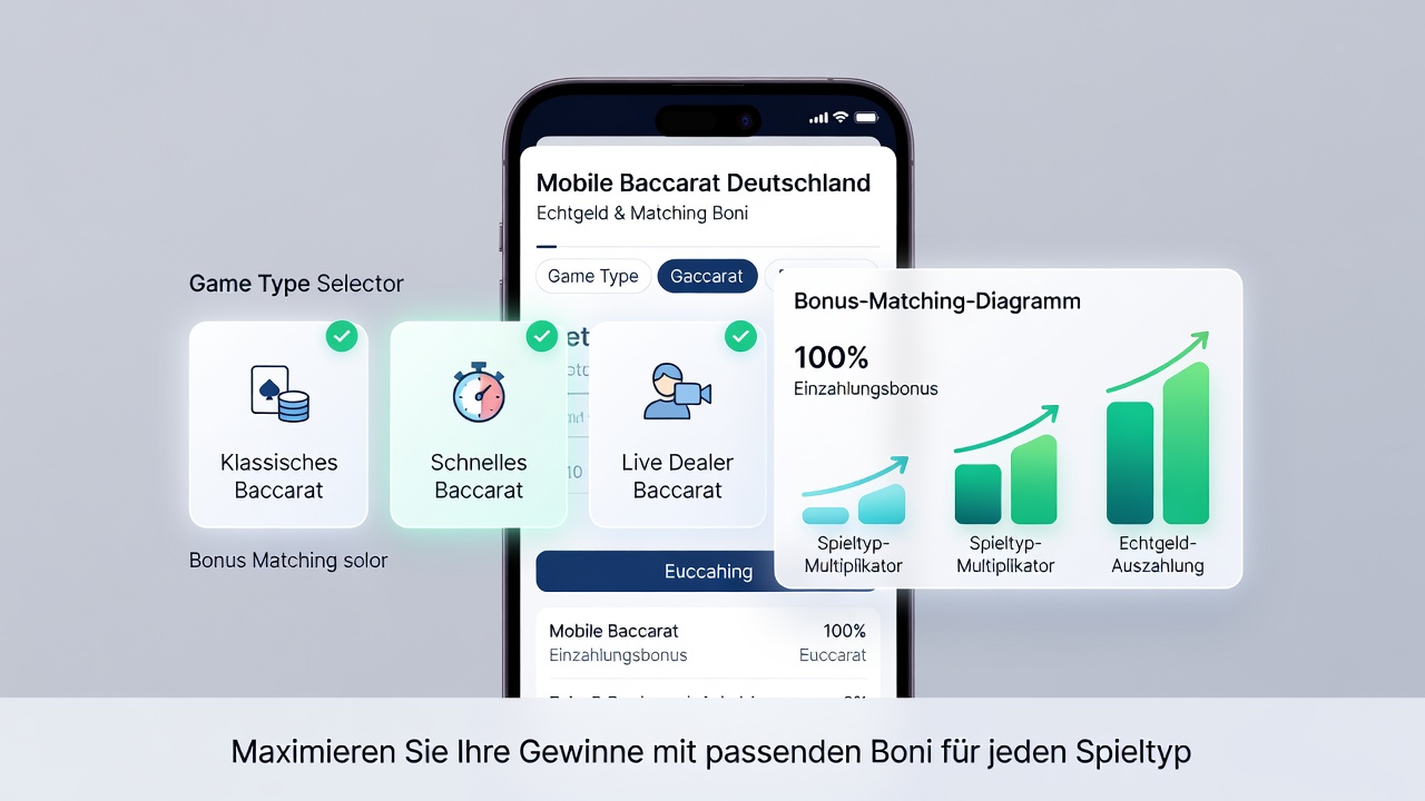 Spieler analysieren Baccarat-Varianten und Bonusbedingungen auf Smartphone