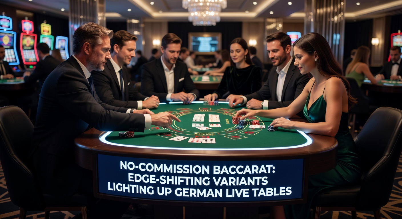 Detaillierter Edge-Shifting-Tischaufbau in einem deutschen Live-Casino-Stream, mit Statistiken und Dealer in Aktion